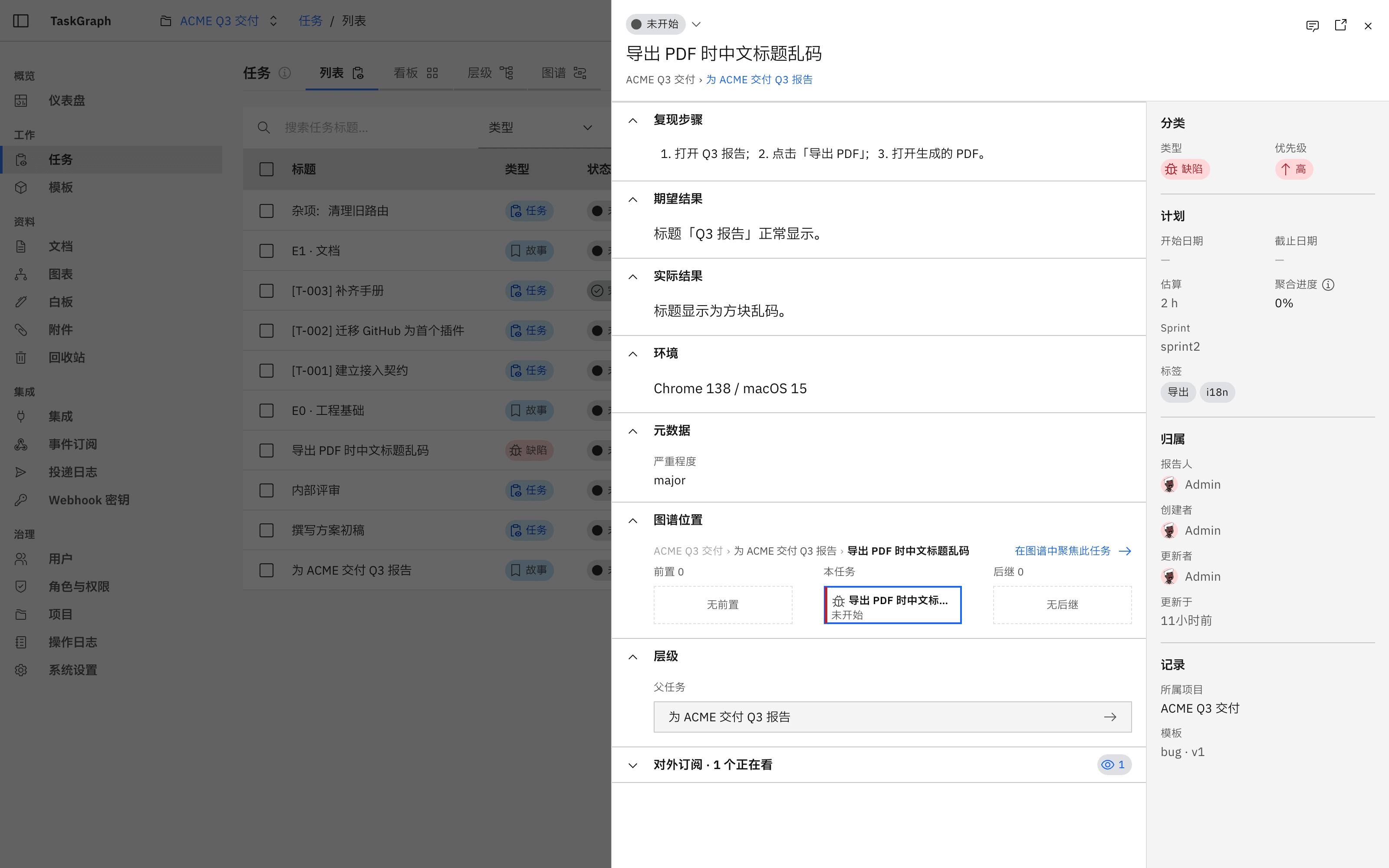 任务图谱节点浮层